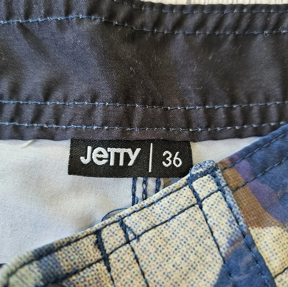 Jetty Men's •Size 36• Board Shorts Swim Trunk Pockets Adjustable Waist 9 Inch - Picture 10 of 10